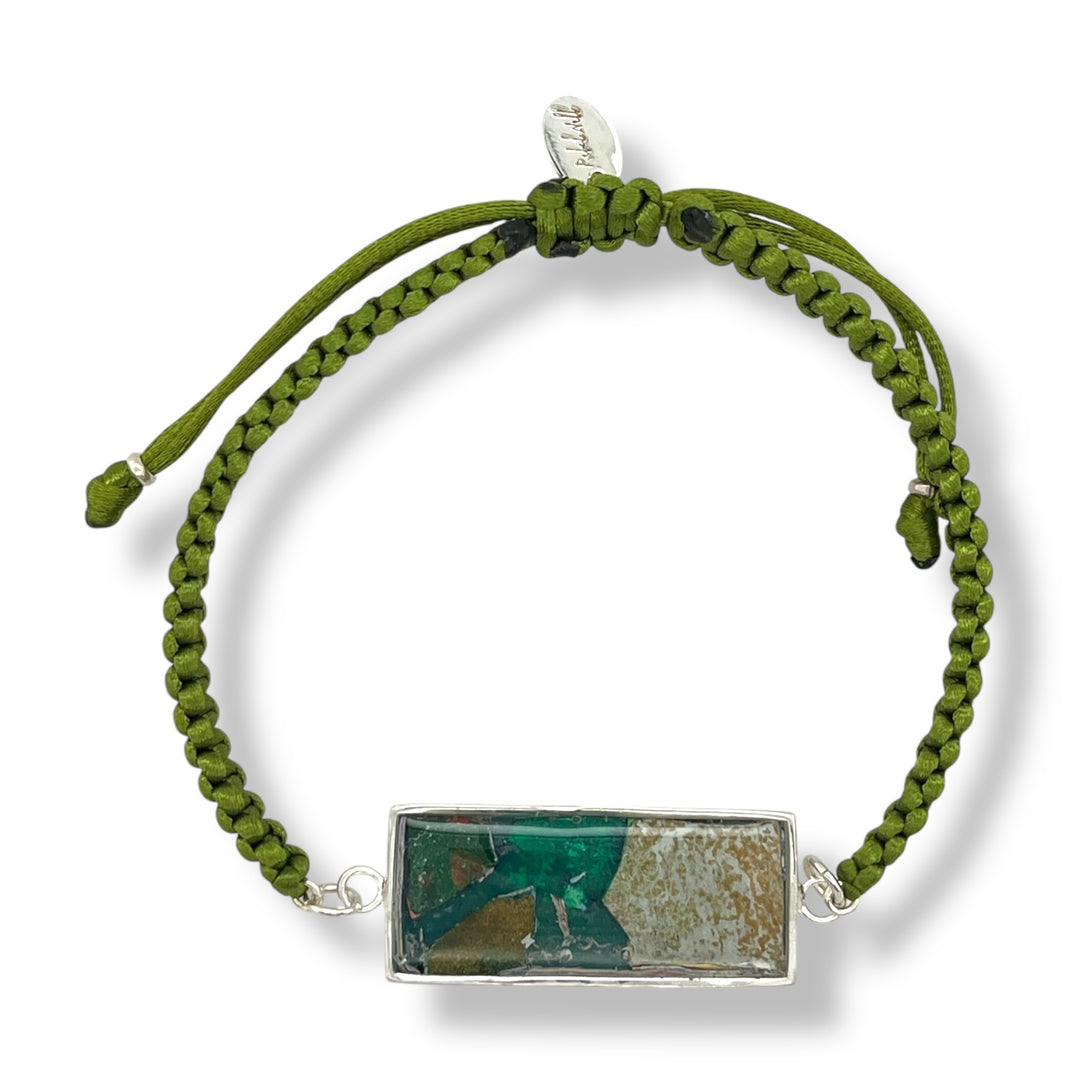 Carl Bracelet | Silver | Green