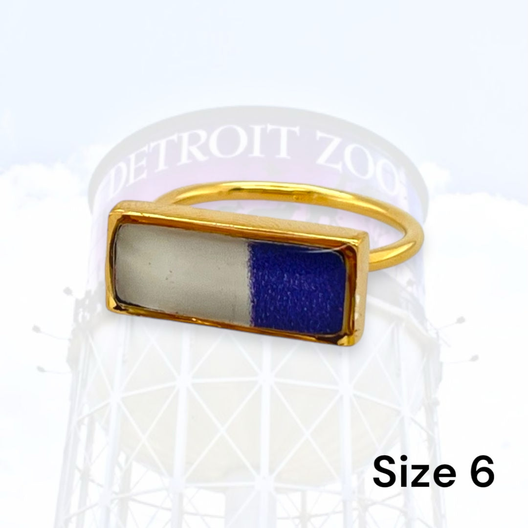 Detroit Zoo Lauren Ring | Gold Size 6