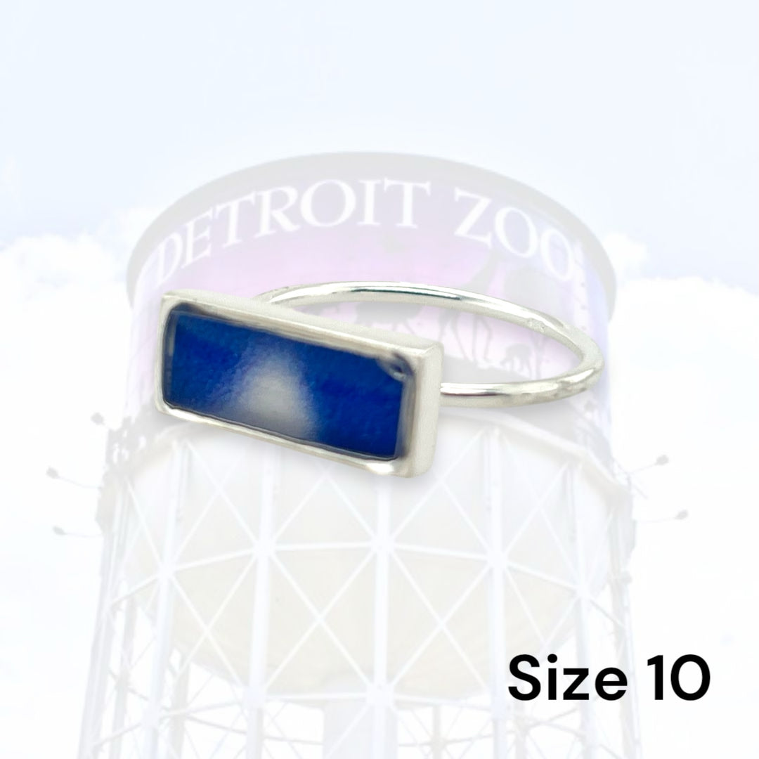 Detroit Zoo Lauren Ring | Silver Size 10