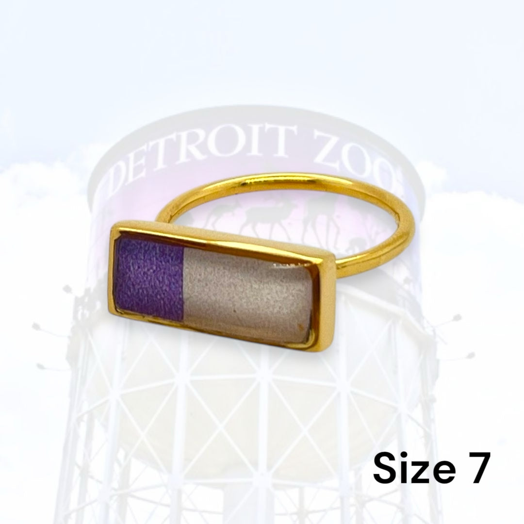 Detroit Zoo Lauren Ring | Gold Size 7