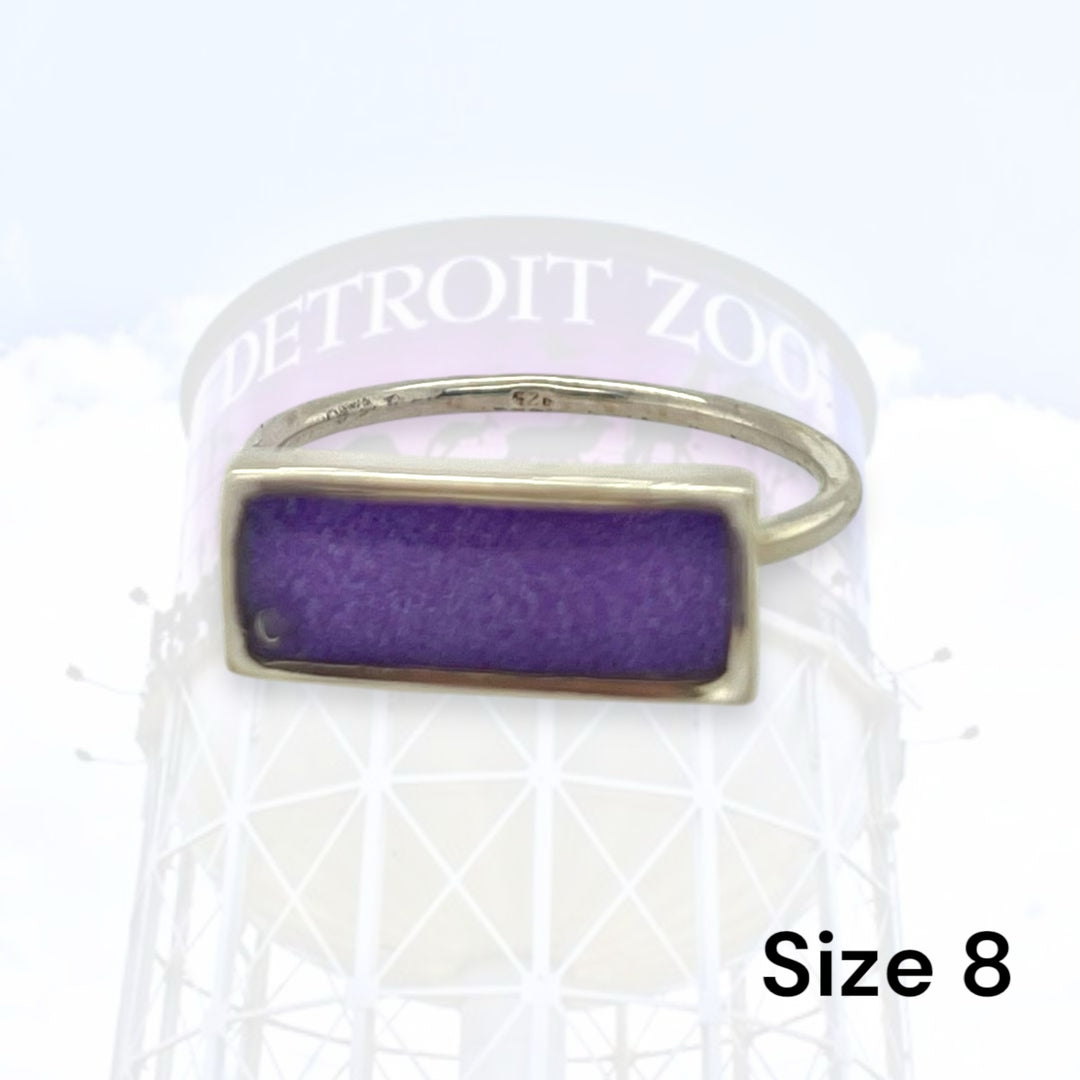 Detroit Zoo Lauren Ring | Silver Size 8