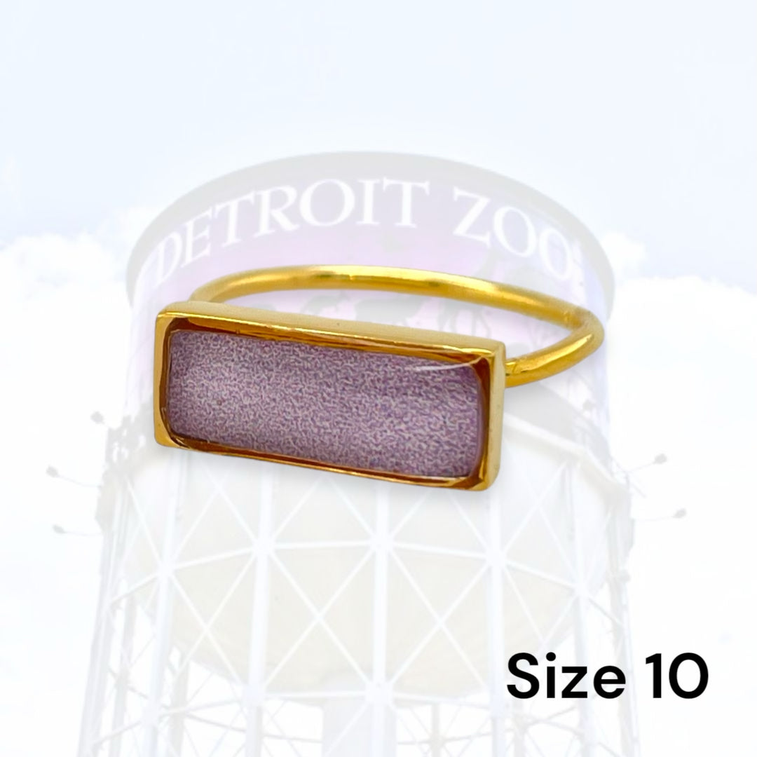 Detroit Zoo Lauren Ring | Gold Size 10