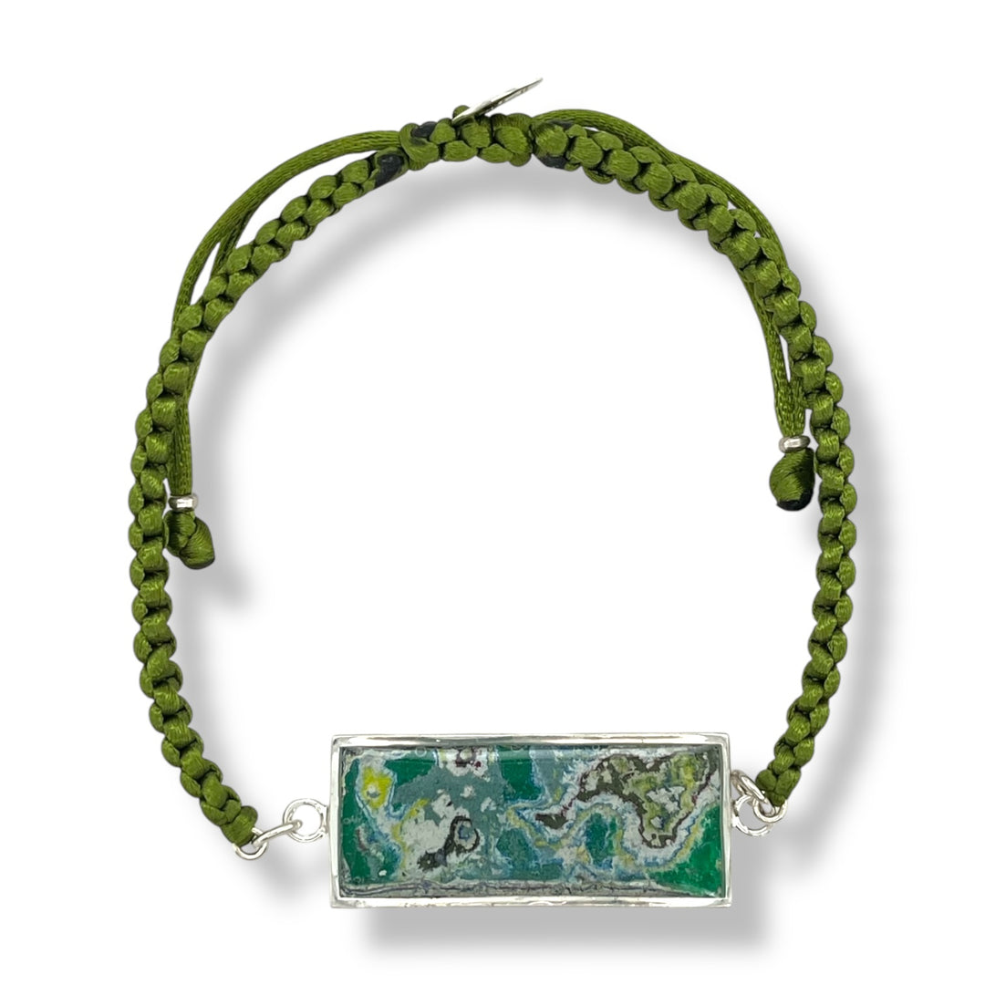 Carl Bracelet | Silver | Green