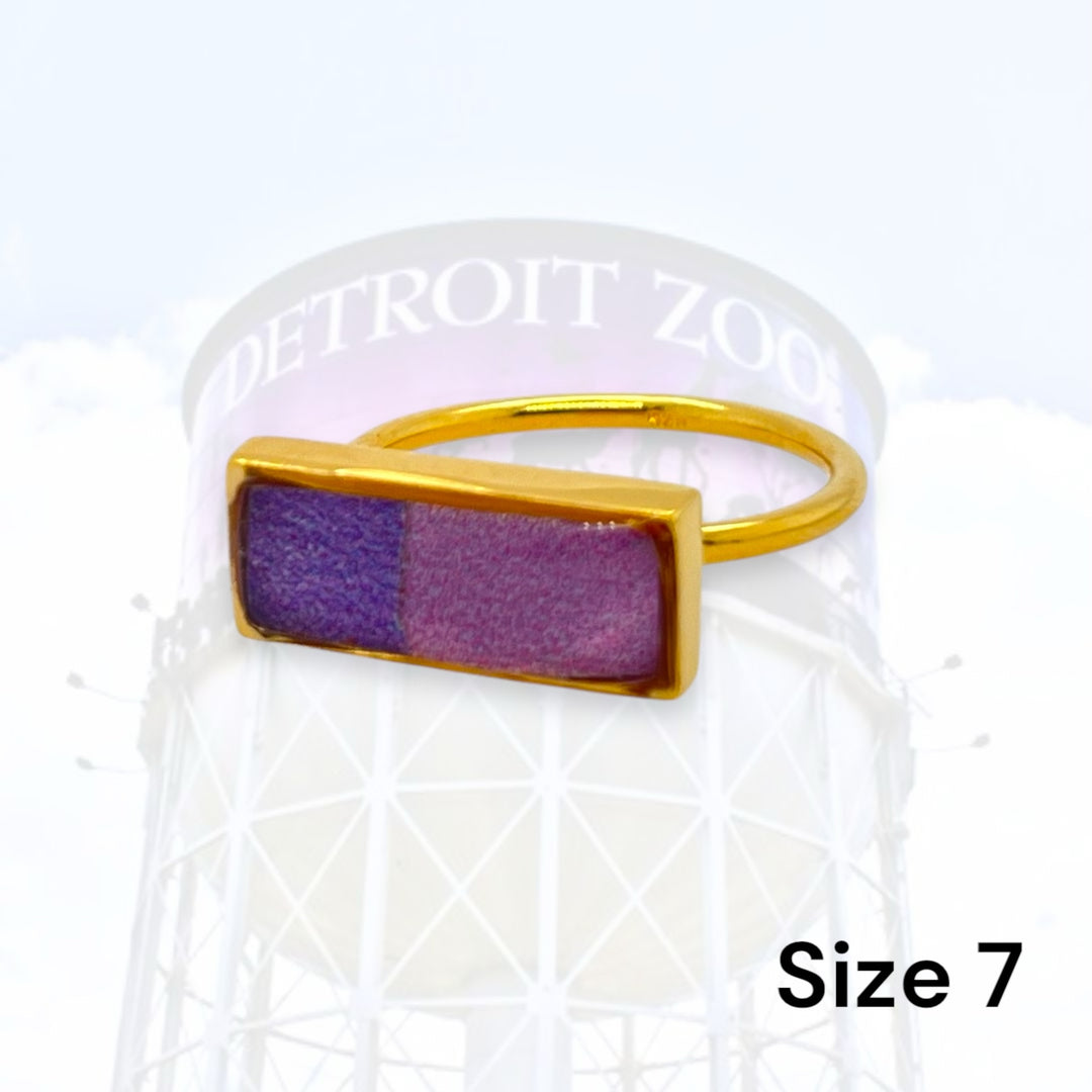 Detroit Zoo Lauren Ring | Gold Size 7