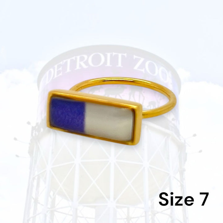 Detroit Zoo Lauren Ring | Gold Size 7