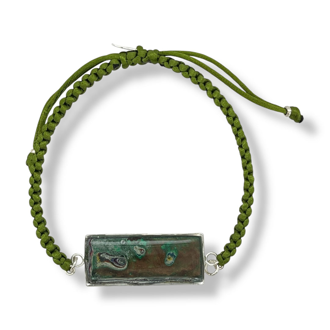 Carl Bracelet | Silver | Green