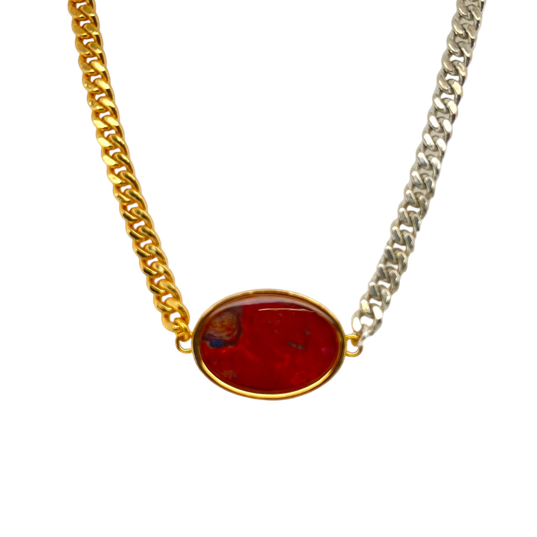 Sam Necklace | Mixed Metal