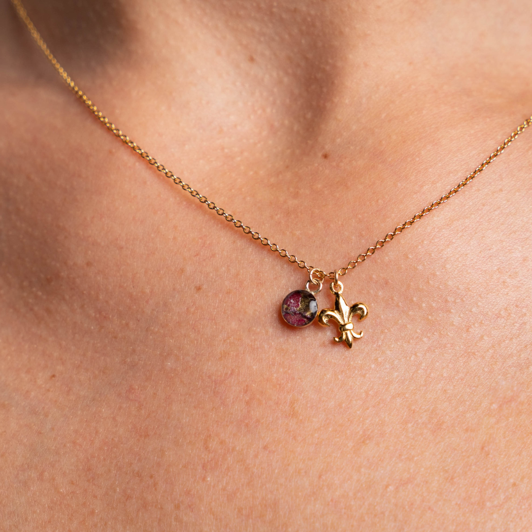 Fleur De Lis Briana Necklace | Gold