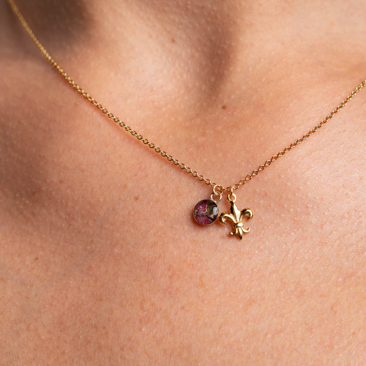 Fleur De Lis Briana Necklace | Gold